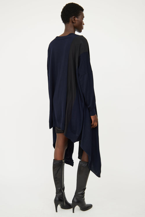 Stella McCartney Navy 
Black Long Cardigan