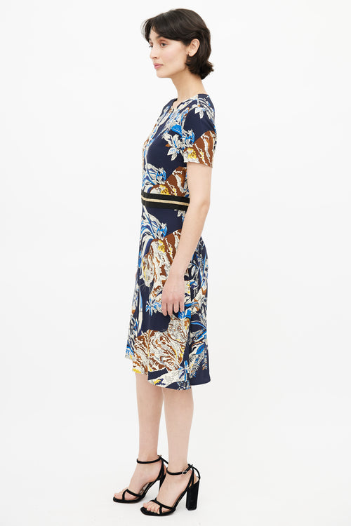 Stella McCartney Navy 
Multicolour Floral Dress