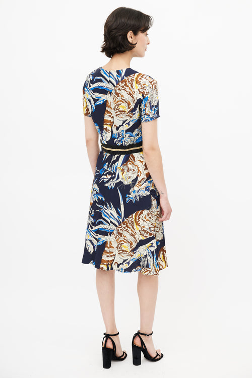 Stella McCartney Navy 
Multicolour Floral Dress