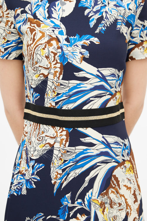 Stella McCartney Navy 
Multicolour Floral Dress