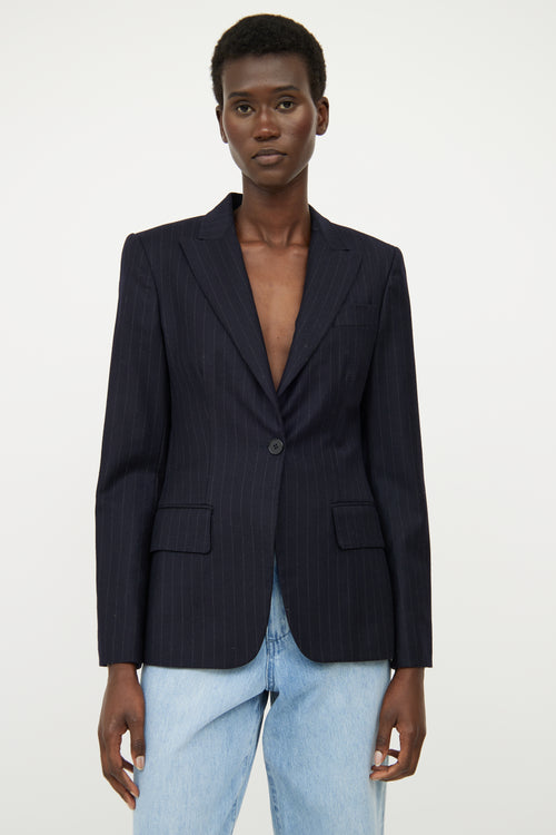 Stella McCartney Navy Pinstripe Blazer