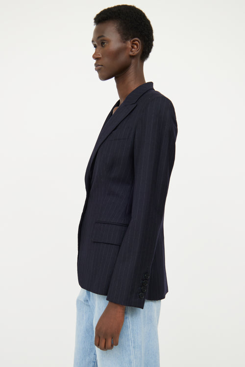 Stella McCartney Navy Pinstripe Blazer