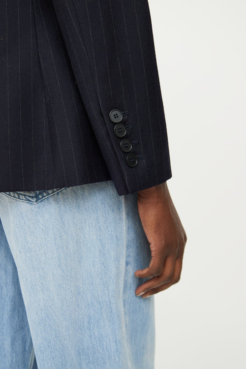 Stella McCartney Navy Pinstripe Blazer