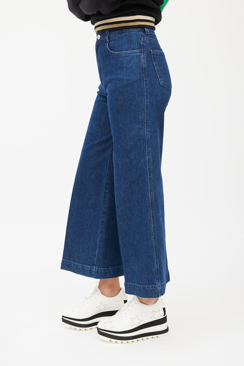 Stella McCartney Navy Wide Leg Jeans