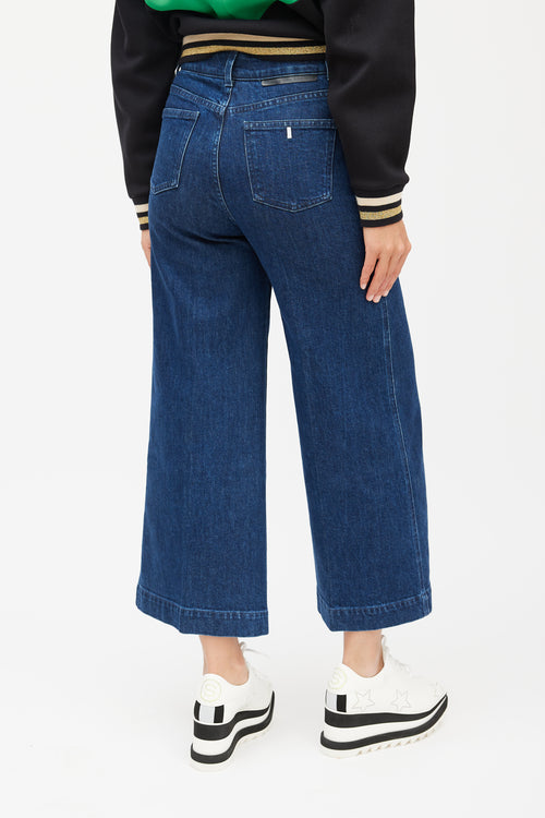 Stella McCartney Navy Wide Leg Jeans