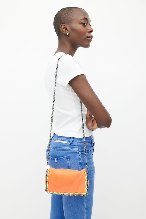 Stella McCartney Neon Orange 
Silver Falabella Bag