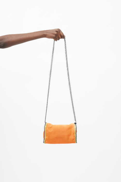 Stella McCartney Neon Orange 
Silver Falabella Bag