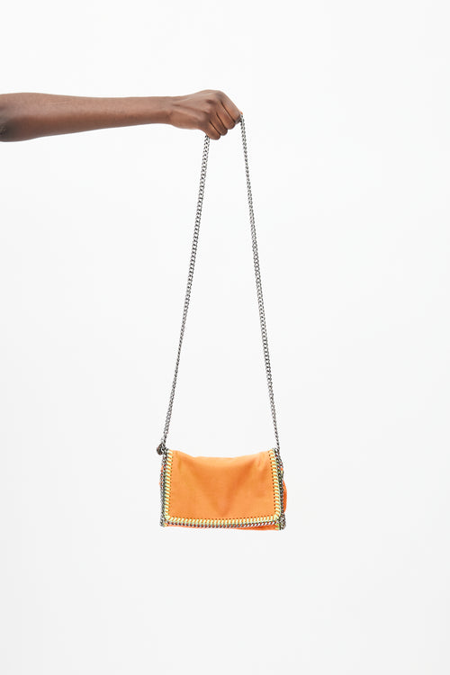 Stella McCartney Neon Orange 
Silver Falabella Bag