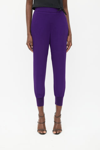 Stella McCartney Purple Elasticized Jogger