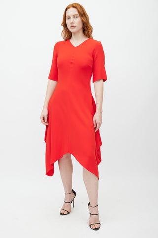 Stella McCartney Red Handkerchief Dress