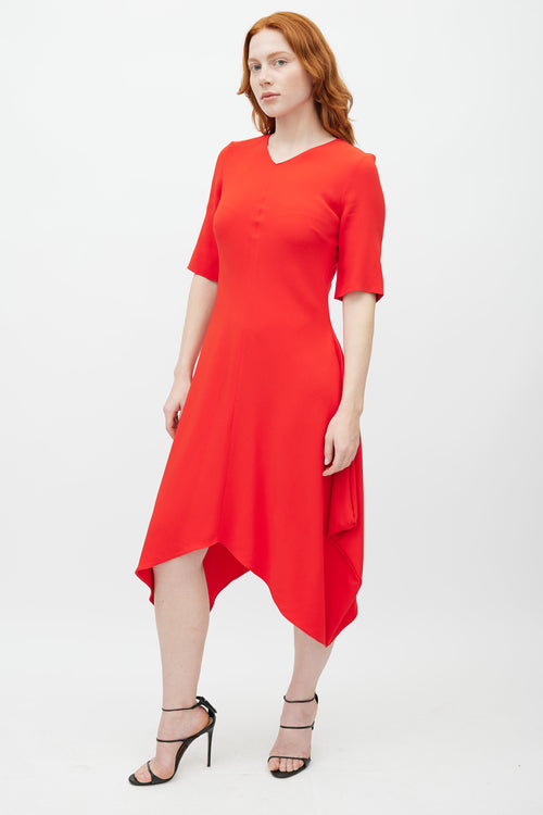 Stella McCartney Red Handkerchief Dress