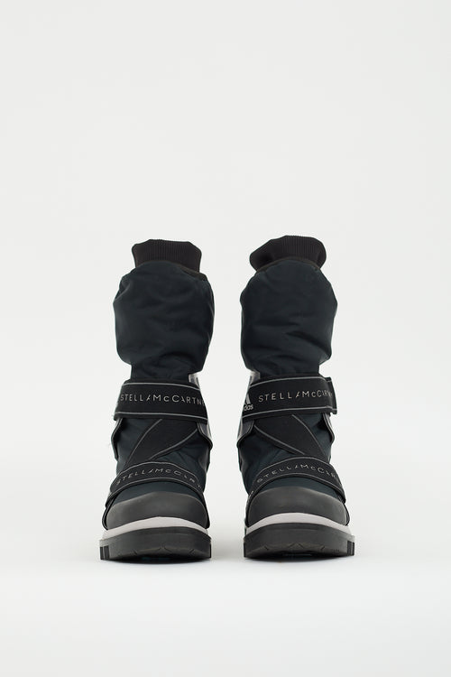 Stella McCartney X Adidas Black Nylon Winter Boot