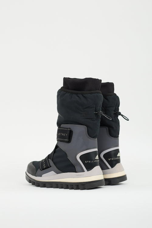 Stella McCartney X Adidas Black Nylon Winter Boot