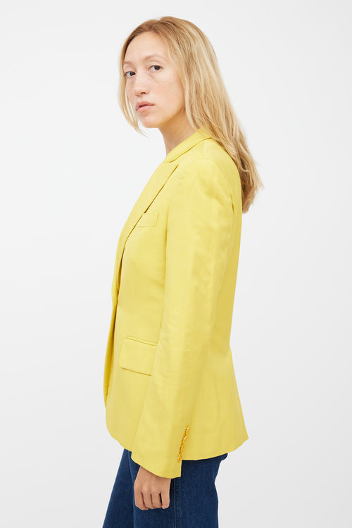 Stella McCartney Yellow Three Pocket Blazer