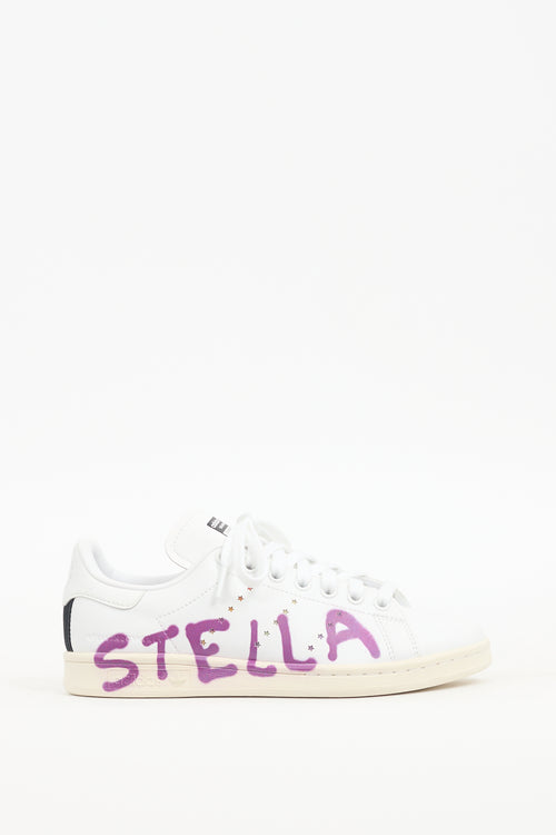 Stella McCartney X Adidas White Leather Stan Smith Sneaker