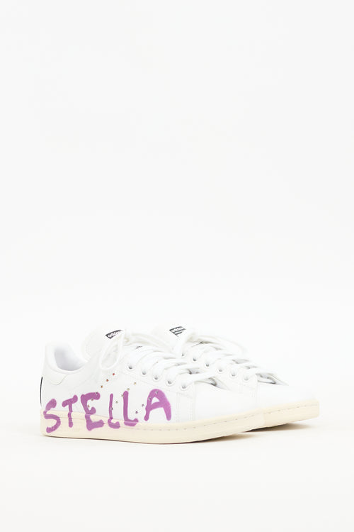 Stella McCartney X Adidas White Leather Stan Smith Sneaker