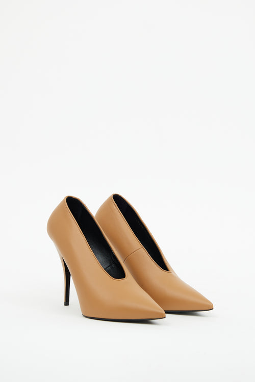 Stella McCartney Brown Vegan Leather Scarpa Sligo Pump