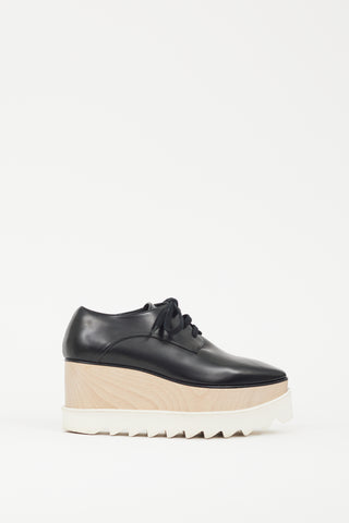 Stella McCartney Black 
Beige Elyse Platform Derby