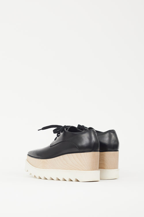 Stella McCartney Black 
Beige Elyse Platform Derby