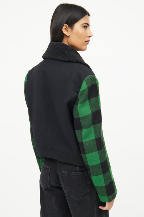 Stella McCartney Black 
Green Long Sleeve Jacket