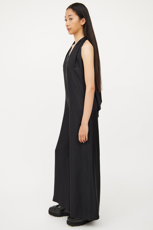 Stella McCartney Black Backless Long Sleeve Jumpsuit