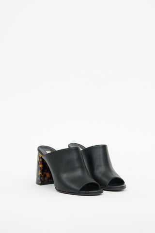 Stella McCartney Black 
Brown Heeled Mule