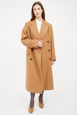 Stella McCartney Brown Button Long Sleeve Coat