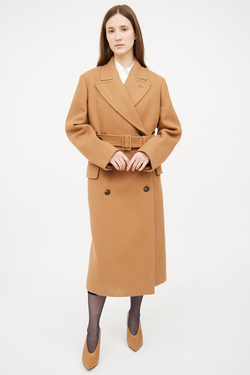 Stella McCartney Brown Button Long Sleeve Coat