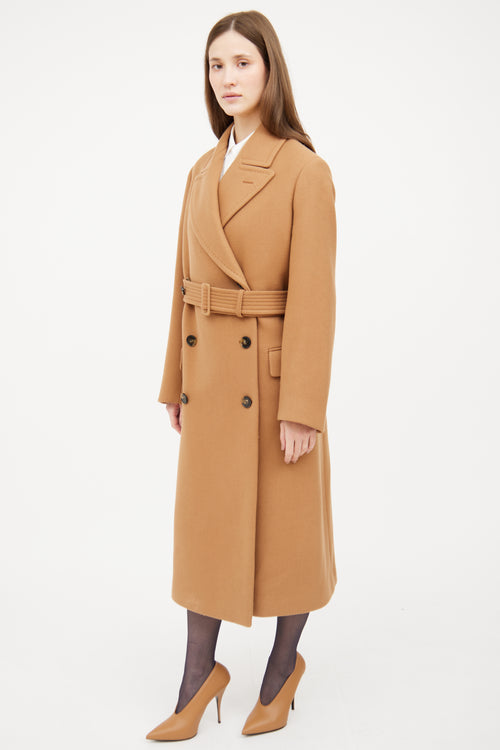 Stella McCartney Brown Button Long Sleeve Coat