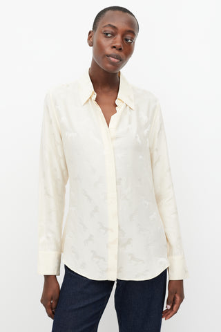 Stella McCartney Beige Patterned Shirt