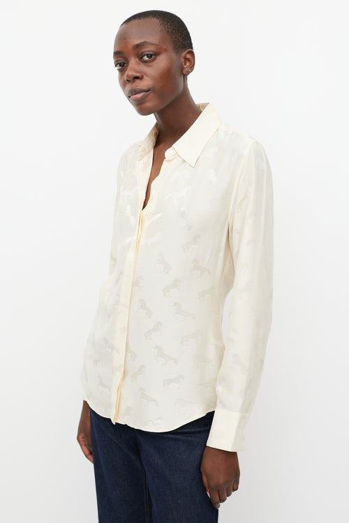 Stella McCartney Beige Patterned Shirt