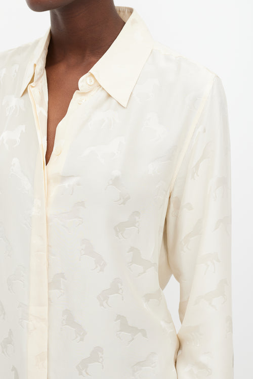 Stella McCartney Beige Patterned Shirt