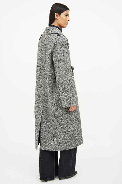 Stella McCartney Grey 
Black Button Coat