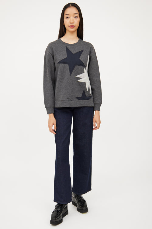 Stella McCartney Grey 
Multi Colour Star Top