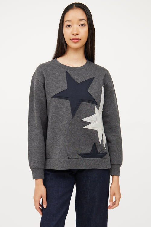 Stella McCartney Grey 
Multi Colour Star Top