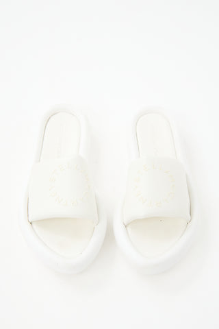 Stella McCartney Faux Leather Air Logo Slide