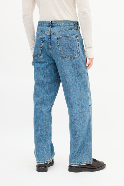 Still Here Medium Wash Subway Wide Leg Jeans