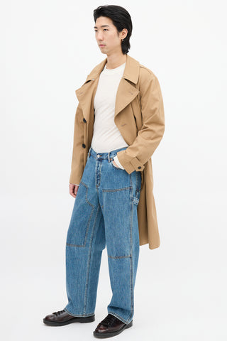 Still Here Medium Wash Subway Wide Leg Jeans