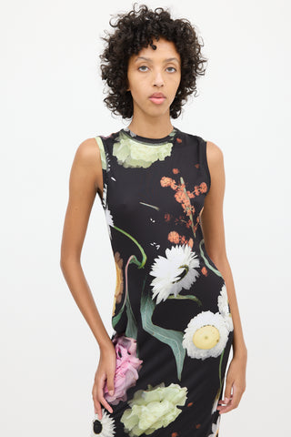 Stine Goya Black 
Multi Floral SGDanya Dress