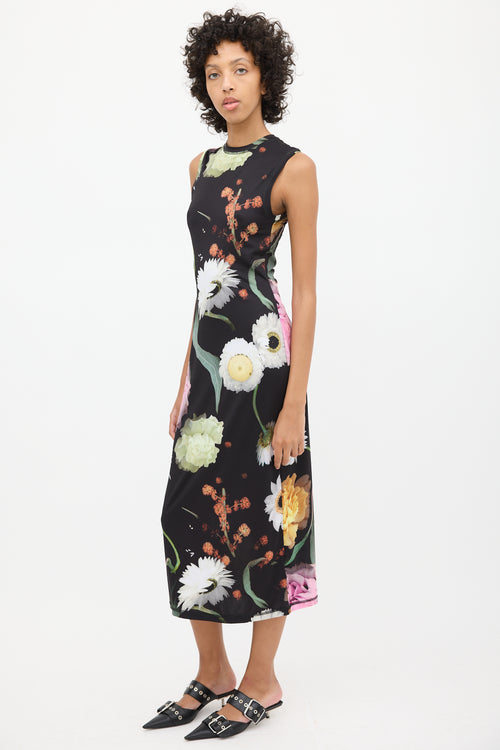 Stine Goya Black 
Multi Floral SGDanya Dress