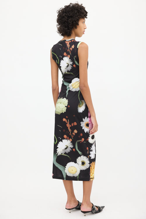 Stine Goya Black 
Multi Floral SGDanya Dress