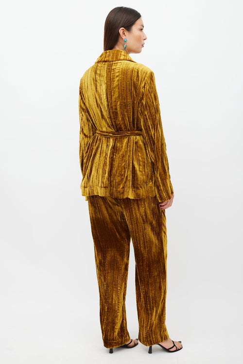 Stine Goya Yellow Velour Co-Ord Set