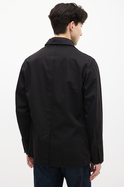 Stone Island Black Cargo Pocket Jacket