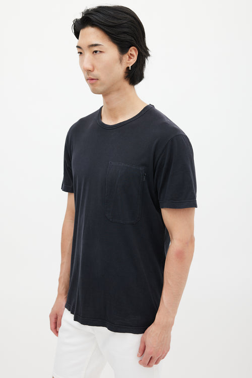 Stone Island Black One Pocket T-Shirt