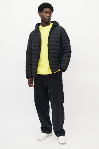 Stone Island Black Quilted Down Jacket