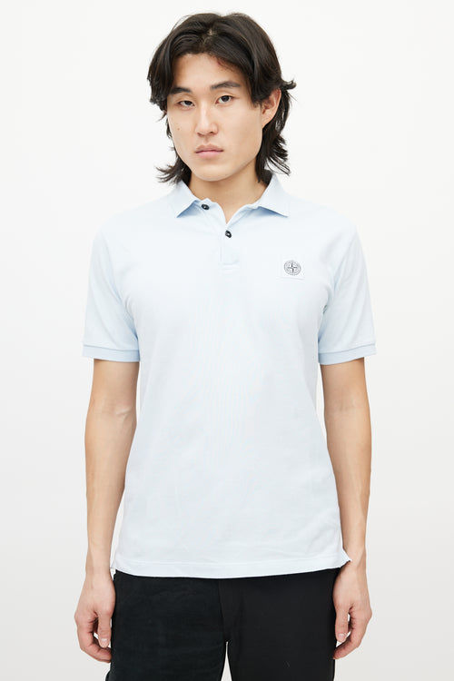 Stone Island Blue Logo Polo