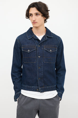 Stone Island Raw Denim Two Pocket Jacket