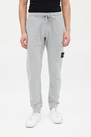 Stone Island Grey Cargo Patch Jogger