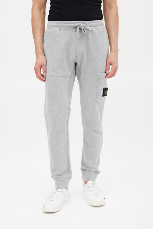 Stone Island Grey Cargo Patch Jogger