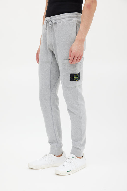 Stone Island Grey Cargo Patch Jogger